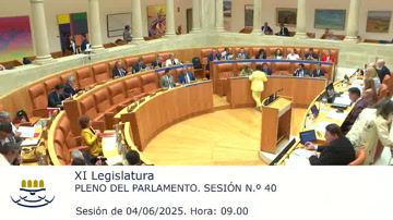 poster XI Legislatura. Sesión Plenaria N.º 40