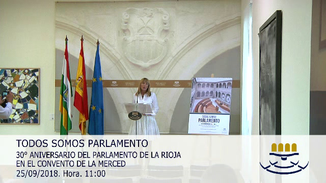 Exposición 30º aniversario del Parlamento de La Rioja en el Convento de la Merced....