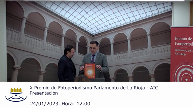 X Premio de Fotoperiodismo Parlamento de La Rioja-AIG. Presentación y entrega de premios